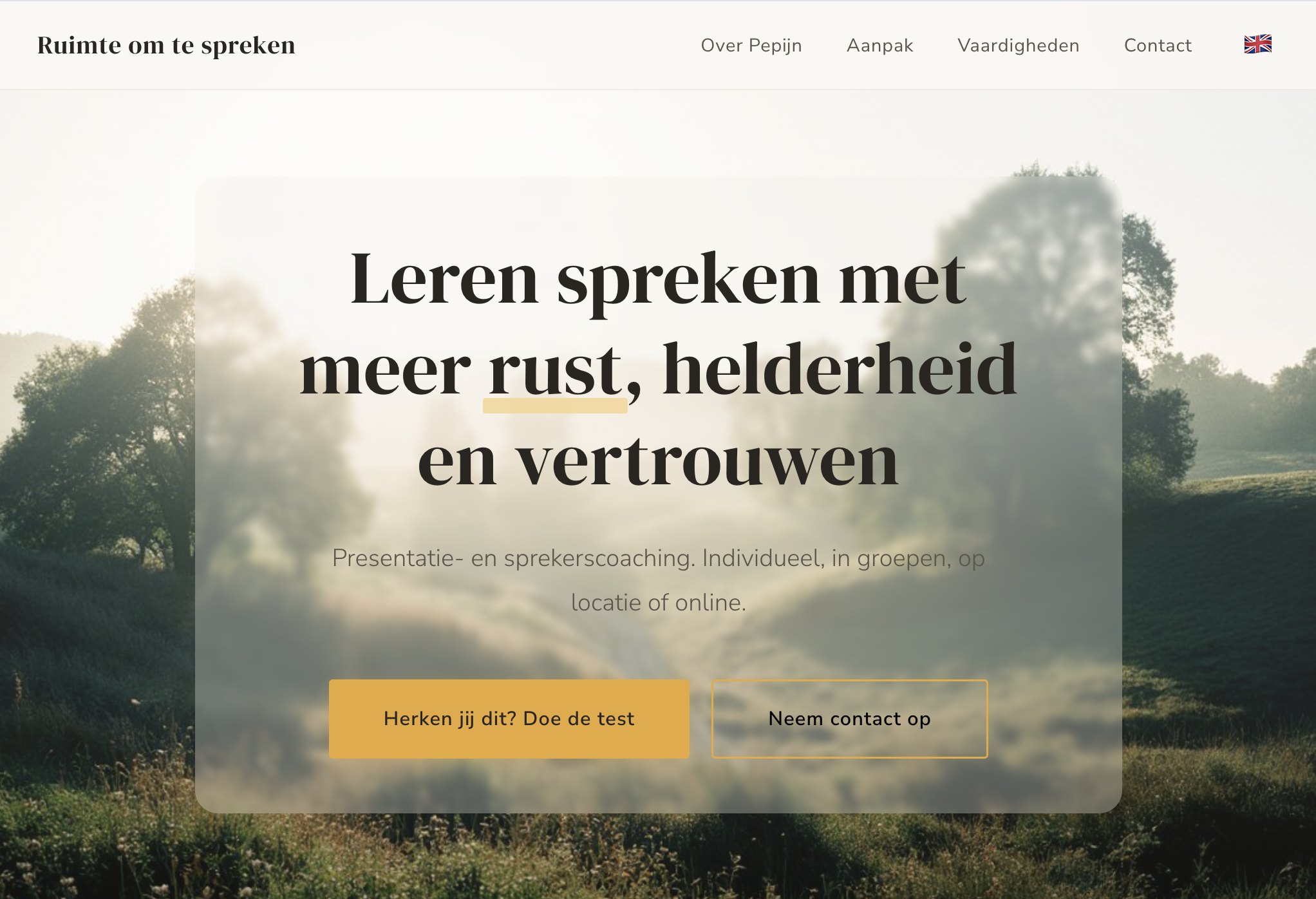 Ruimte om te Spreken